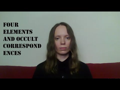Four elements and occult correspondences (trial)