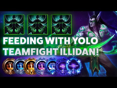Illidan Metamorphosis - FEEDING WITH YOLO TEAMFIGHT ILLIDAN! - B2GM Season 7(Master)