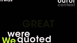 Prefab Sprout - Electric Guitars Typo Animation