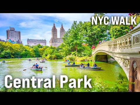 CENTRAL PARK Walking Tour | NYC Immersive Video with Captions [4K/60fps]