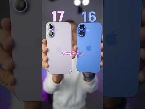 NEW iPhone 17 vs 16🤔#iphone
