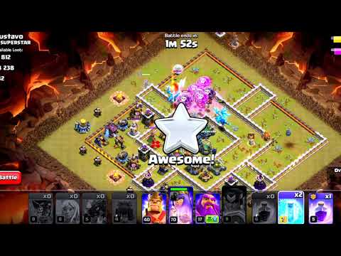 Clash of clans 12 max bess destroy Queen work