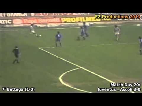 Serie A 1980-1981, day 20 Juventus - Ascoli 3-0 (Bettega goal)