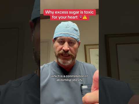 Why excess sugar is so bad for your heart #doctor #medstudent #surgeon #hearthealth #fypツ