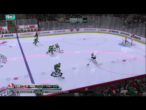 NHL 2K10 - Hurricanes vs Wild (Broadcast Camera Angle) (HD)