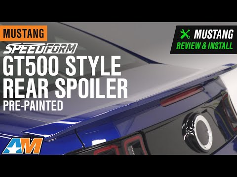 2010-2014 Mustang SpeedForm GT500 Style Rear Spoiler - Pre-Painted Review & Install