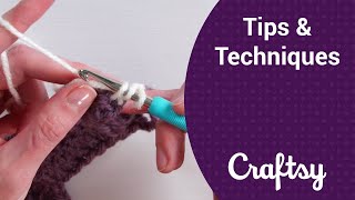 Zigzag Crochet: Stitching Over Thread Tails