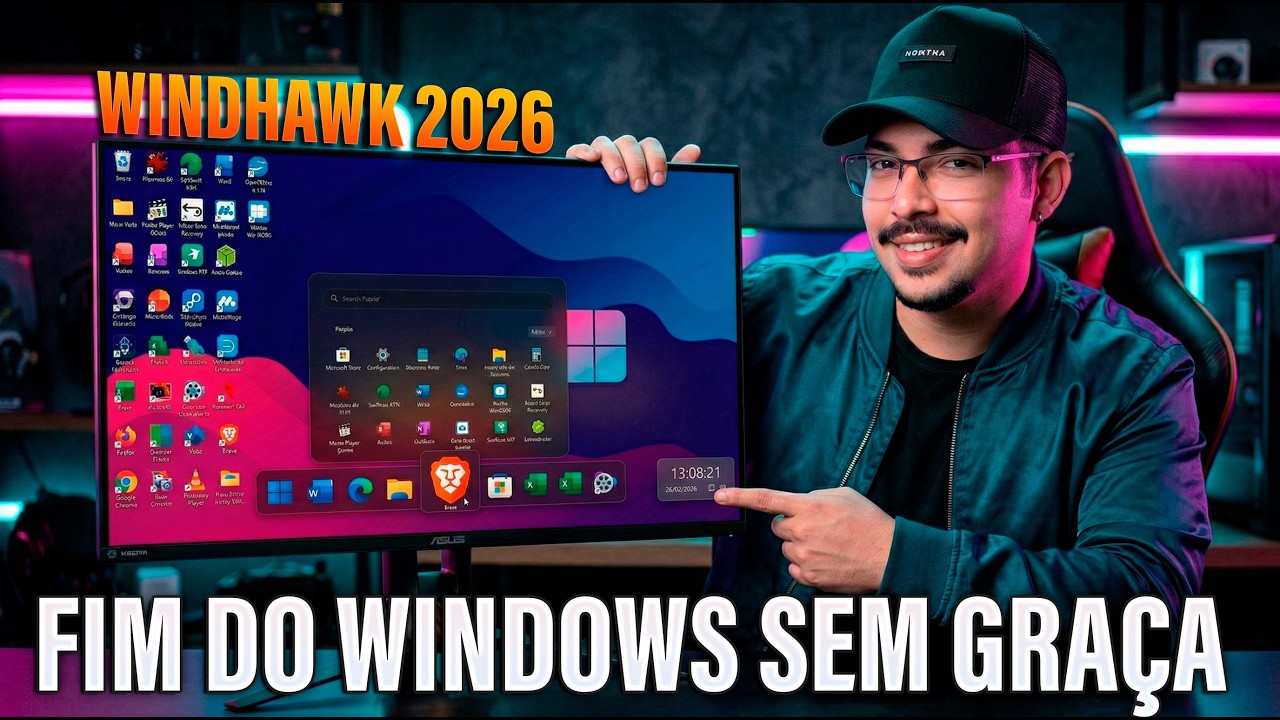Diga ADEUS ao Windows Comum! 👋 Windhawk 2026 MUDOU TUDO! (Incrível) 🚀