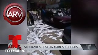 Chicos rompieron libros escolares por fin de año escolar | Al Rojo Vivo