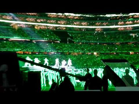 Black Eyed Peas Halftime Show from Sideline
