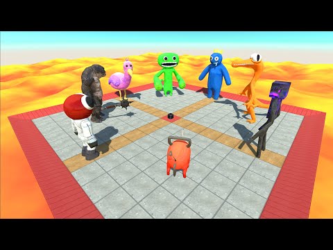 Battle Royale Over Hot Lava - Animal Revolt Battle Simulator