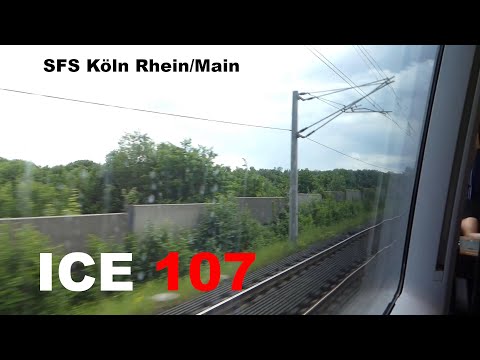[300 km/h] Köln Hbf - Frankfurt (M) Flughafen Fernbf im ICE 107 | ungekürzt