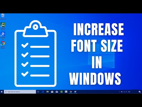 How to Increase Font Size in Windows 10