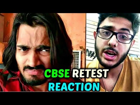 BB Ki Vines And CarryMinati React To CBSE Paper Leak And Retest of Maths And Economics Class 10, 12