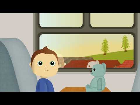 Boris takes the train (a trainman with a beautiful hat)