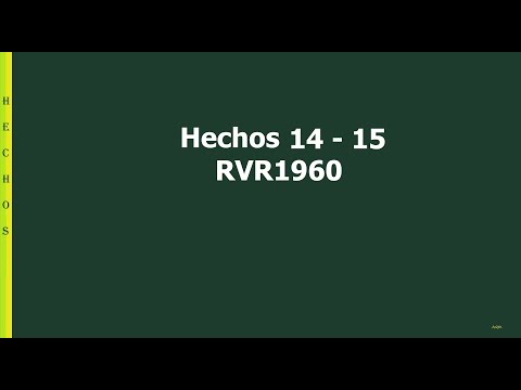 La Biblia hablada/ Hechos 14 - 15