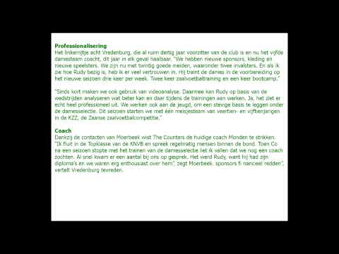 De dames van The Counters willen in het linkerrijtje eindigen