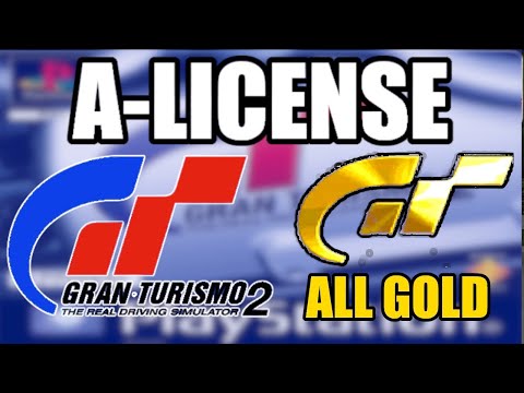 Gran Turismo 2 (PAL) - All Gold License Tests // A-License [HD]