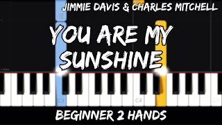 You Are My Sunshine - Easy Beginner Piano Tutorial