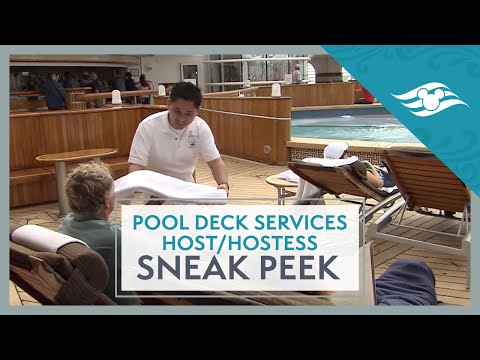Disney Cruise Line Sneak Peek: Pool Deck Services Host/Hostess
