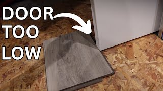 Trim A Door After New Flooring