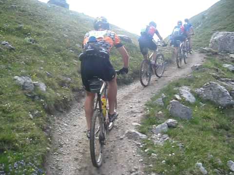 Bike Transalp 2010 --- Trial uphill