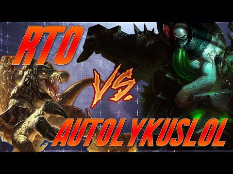 RTO's Renekton Vs. tv autolykuslol's Urgot (Full Masters Game Vod with Commentary - Patch 8.13)