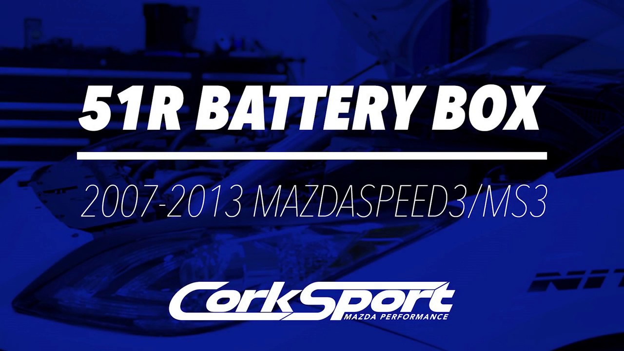 2007-2013 Mazdaspeed 3 51r Battery Box Video