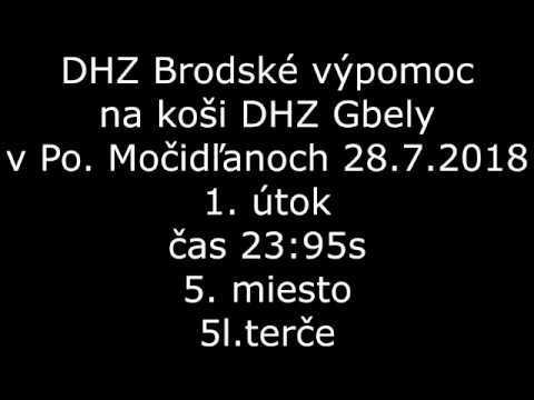 DHZ Brodské výpomoc DHZ Gbely - Po. Močidľany 28.7.2018