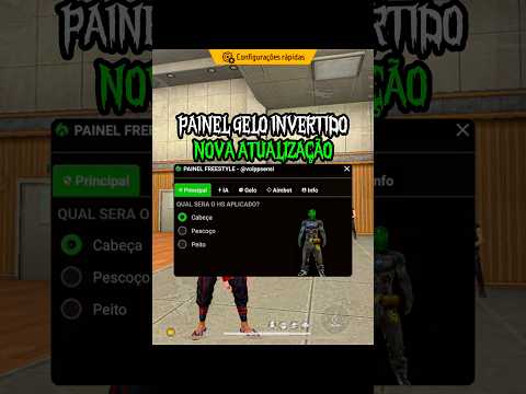 NOVO PAINEL FREESTYLE ATUALIZADO 😱⚙️✅ #freefire #sensi #sensibilidade #sensibilidadefreefire #xit