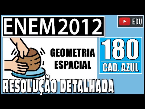 [ENEM 2012] 180 📘 GEOMETRIA ESPACIAL - A cerâmica possui a propriedade da contração, que consiste