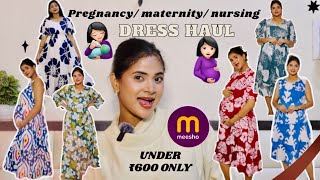 *Meesho* maternity outfits / dress under ₹600 only | affordable maternity/ feeding dress from Meesho