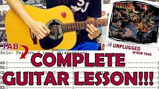 The Man Who Sold the World - Nirvana(Complete Guitar Lesson/Cover)with Chords and Tab