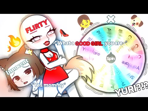 Making a Gacha Couple OC Challenge 🐾 [INNOCENT × FLIRTY EDITION🐶👩‍❤️‍👩] YURI/WLW [SPIN THE WHEEL] 