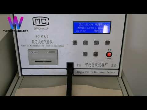 Air Permeability Testing for Bag Filter