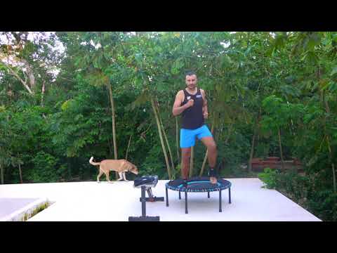 1000-5000 STEPS, Do Your Daily Steps, Rebounding on a Leaps & Rebounds Trampoline. JAN 2022, 128BPM.