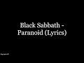 Black Sabbath - Paranoid (Lyrics HD)
