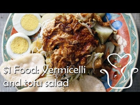 Vermicelli and tofu salad (ketoprak english recipe)