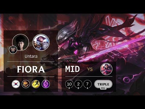 Fiora Mid vs Irelia - KR Challenger Patch 9.24