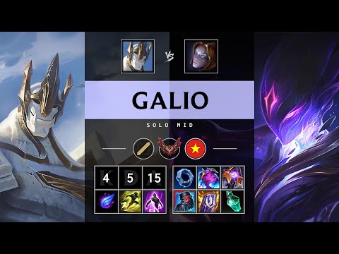 Galio Mid vs Orianna - VN Grandmaster Patch 25.17