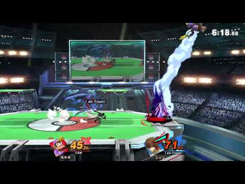 Ultimate Shockwave 202 Losers top 8 LightningCam (Diddy Kong) Vs. Foami Joker)