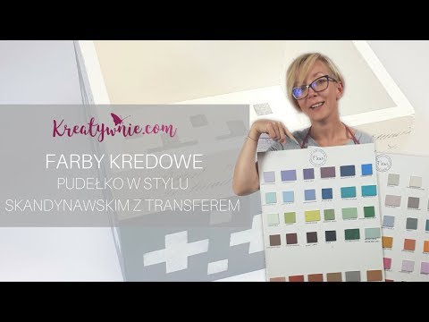 Farby kredowe - pudełko w stylu skandynawskim, DIY tutorial