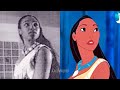 Disney S Pocahontas Pocahontas 2 Live Action Animation References COMPARISON