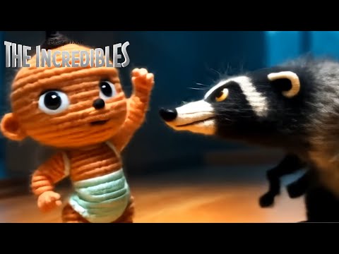 Incredibles 2 Fight Scene: Jack-Jack vs. Raccoon | Reimagined by AI