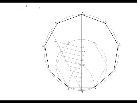 General method for drawing any regular polygon given the measurement of one side