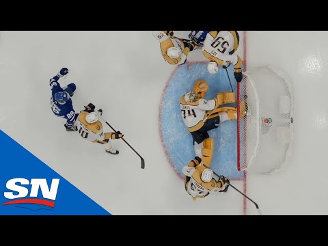 Juuse Saros Makes A Flurry Of Saves As Puck Never Crosses The Line Vs. Maple Leafs