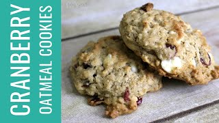 White Chocolate & Cranberry Oatmeal Cookies Recipe
