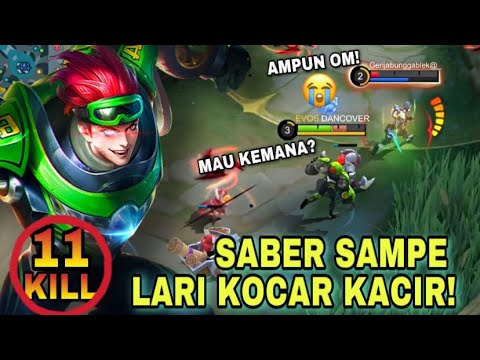 SABER AKHIRNYA KENA MENTAL‼️COBA COBA EXP LANE WKWK ! GAMEPLAY XBORG - XBORG BEST BUILD 2022 - MLBB