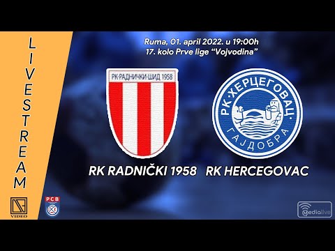 [01.04.2022.] RK "RADNIČKI 1958" Šid - RK "HERCEGOVAC" Gajdobra (Full match Livestream)