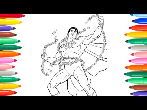 Superman Coloring Pages / Superhero Picture.